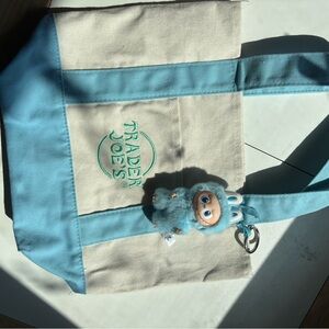 Blue and Cream Kids Tote Bag